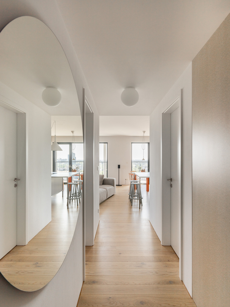 couloir avec miroir rond couloir avec miroir rond