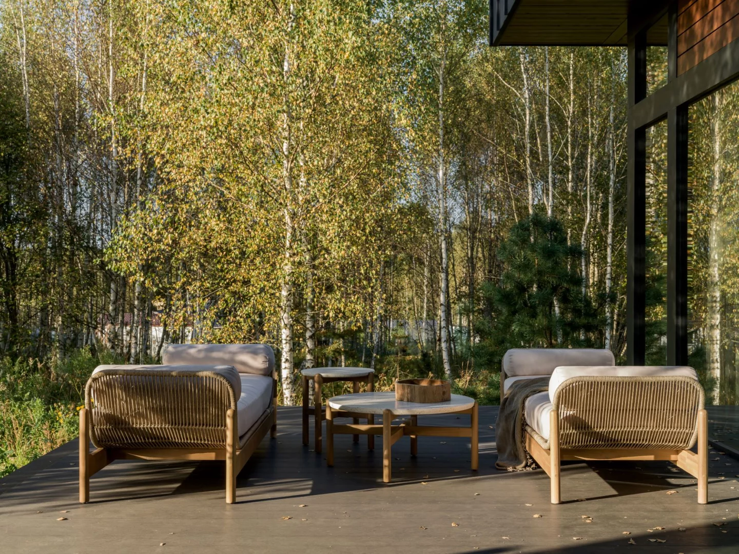 terrasse maison en bois
