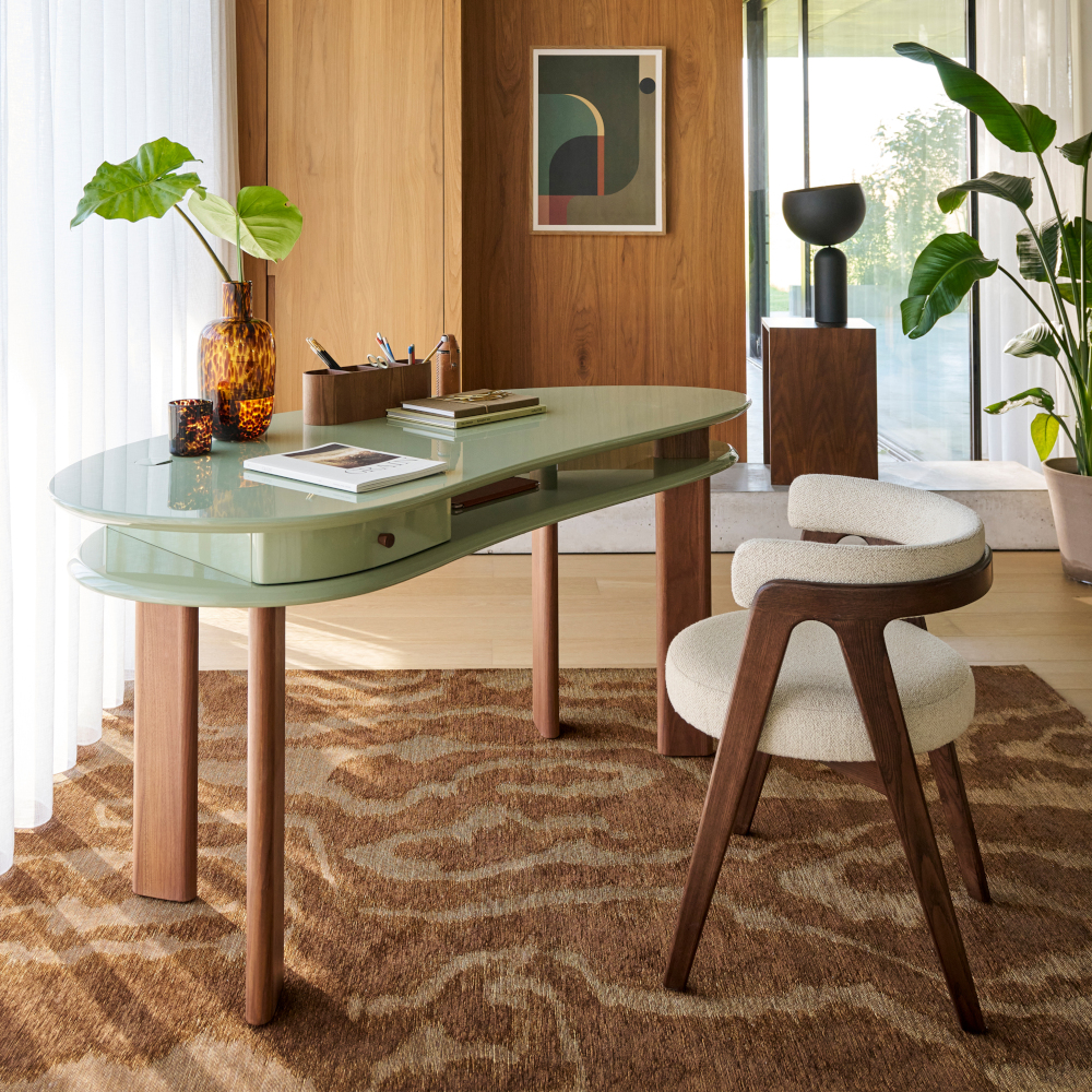 bureau forme haricot 