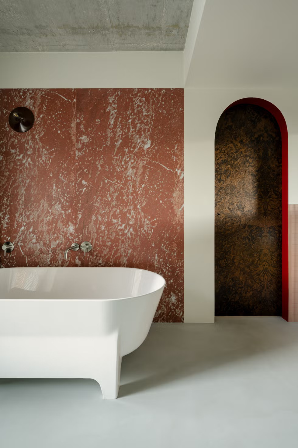salle de bain contemporaine marbre rouge salle de bain contemporaine marbre rouge