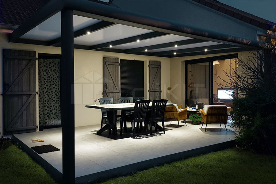 éclairage LED pour pergola
