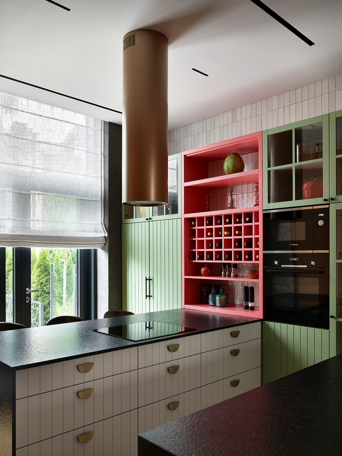 cuisine verte et rouge appartement design cuisine verte et rouge appartement design