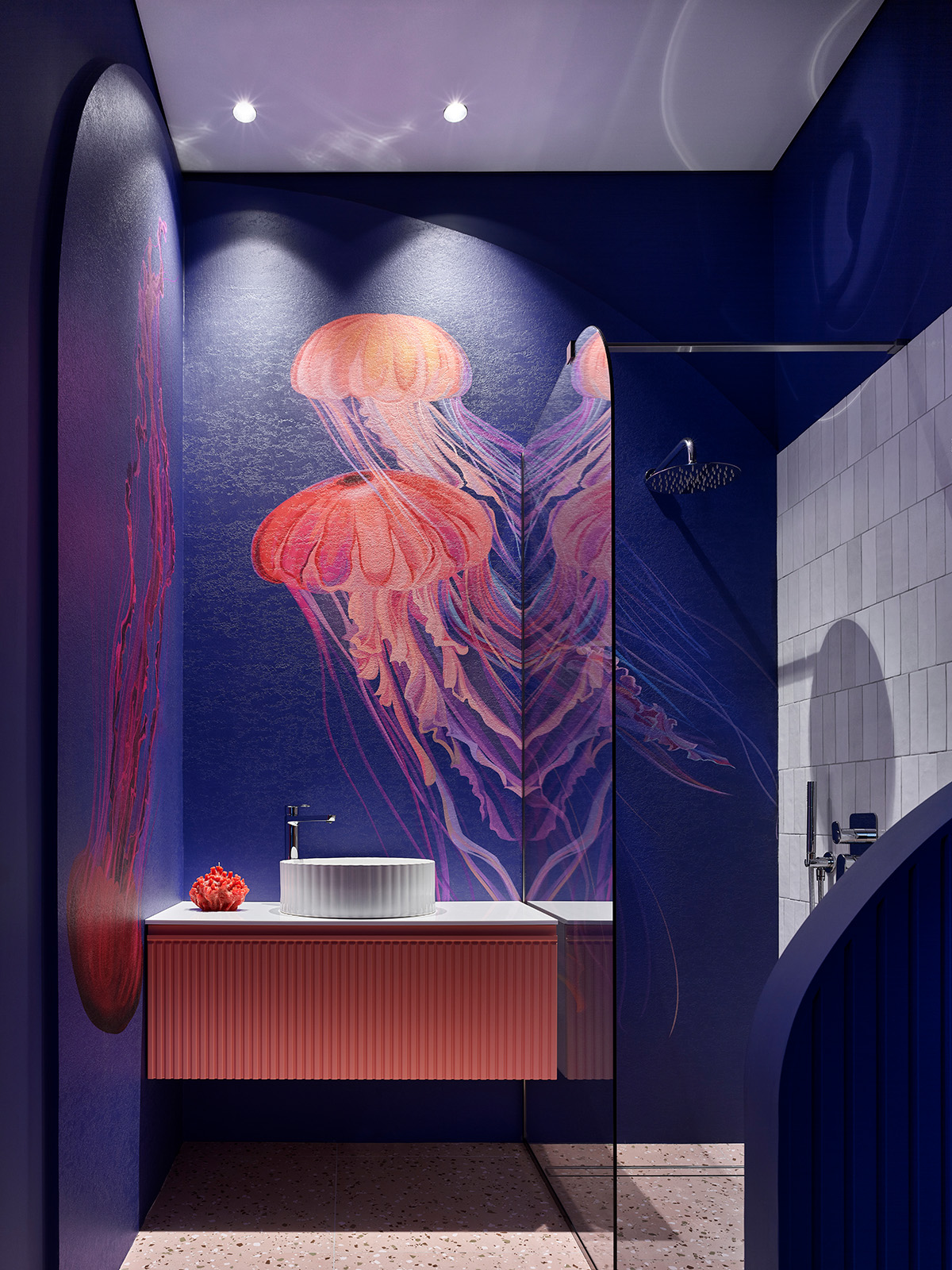 salle de bain décor méduses salle de bain décor méduses