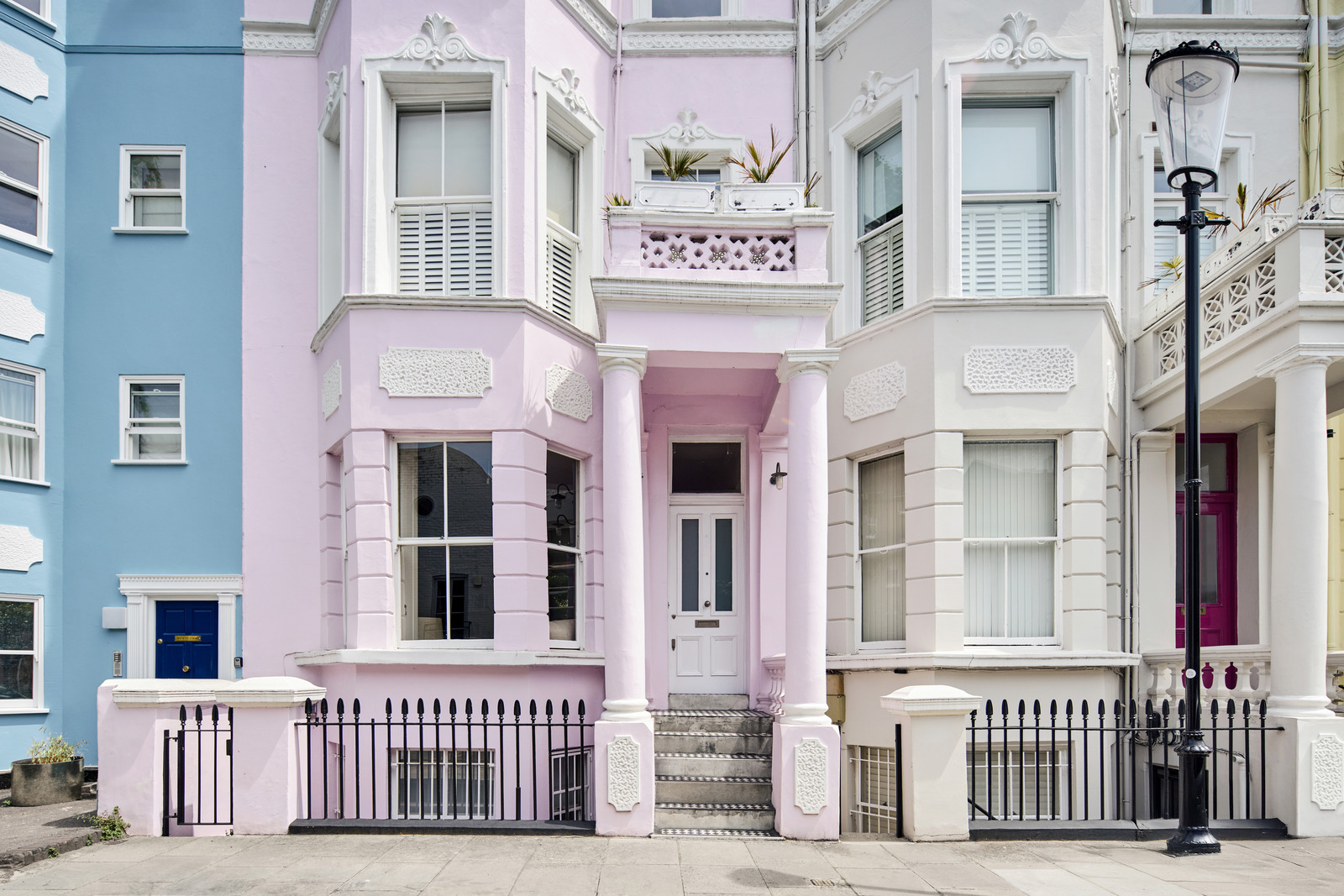 maison victorienne Londres façade rose maison victorienne Londres façade rose