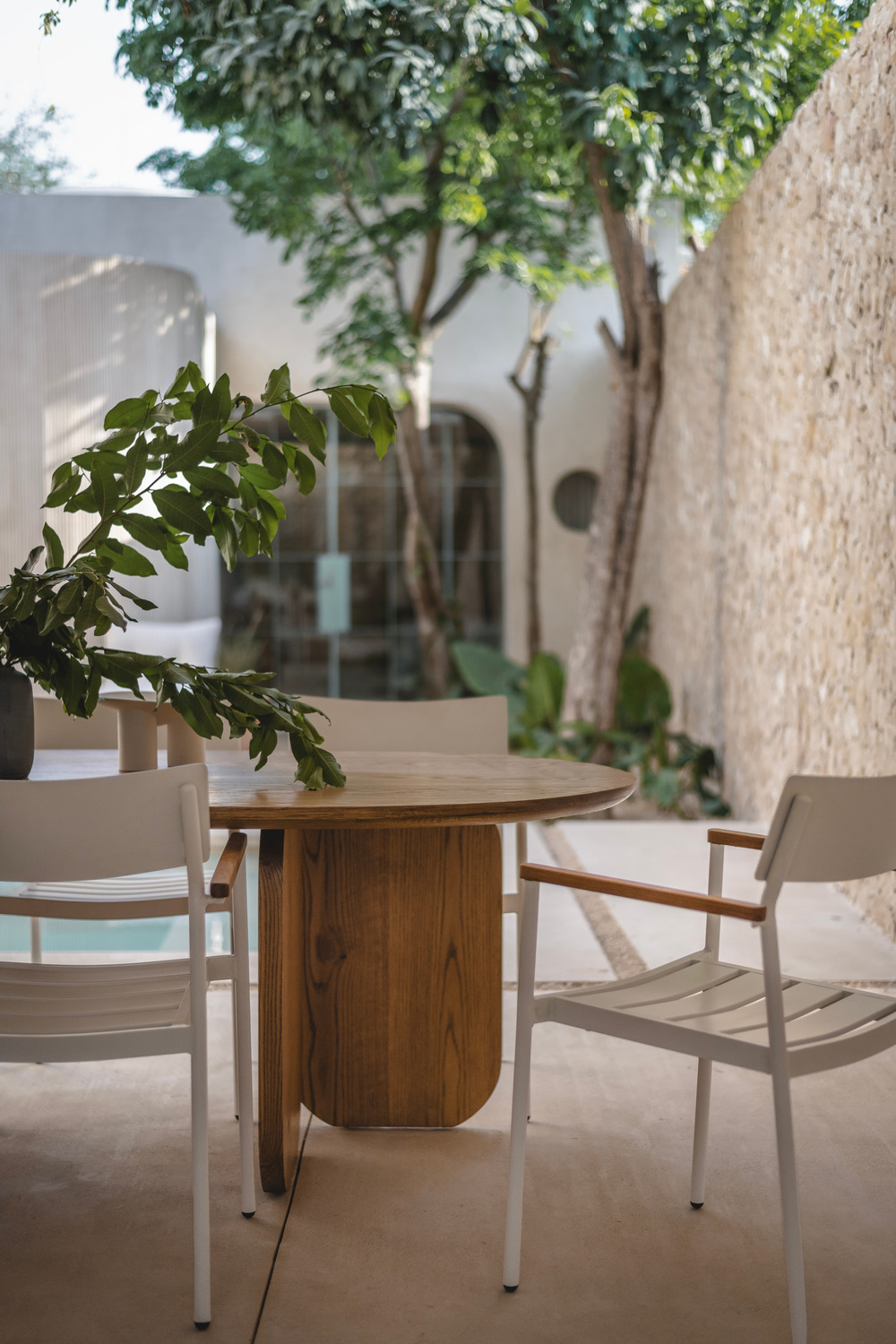 jardin maison de ville avec piscine Vistalcielo Merida Mexique