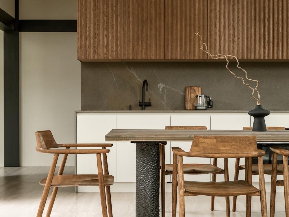 cuisine avec salle à manger décoration contemporaine