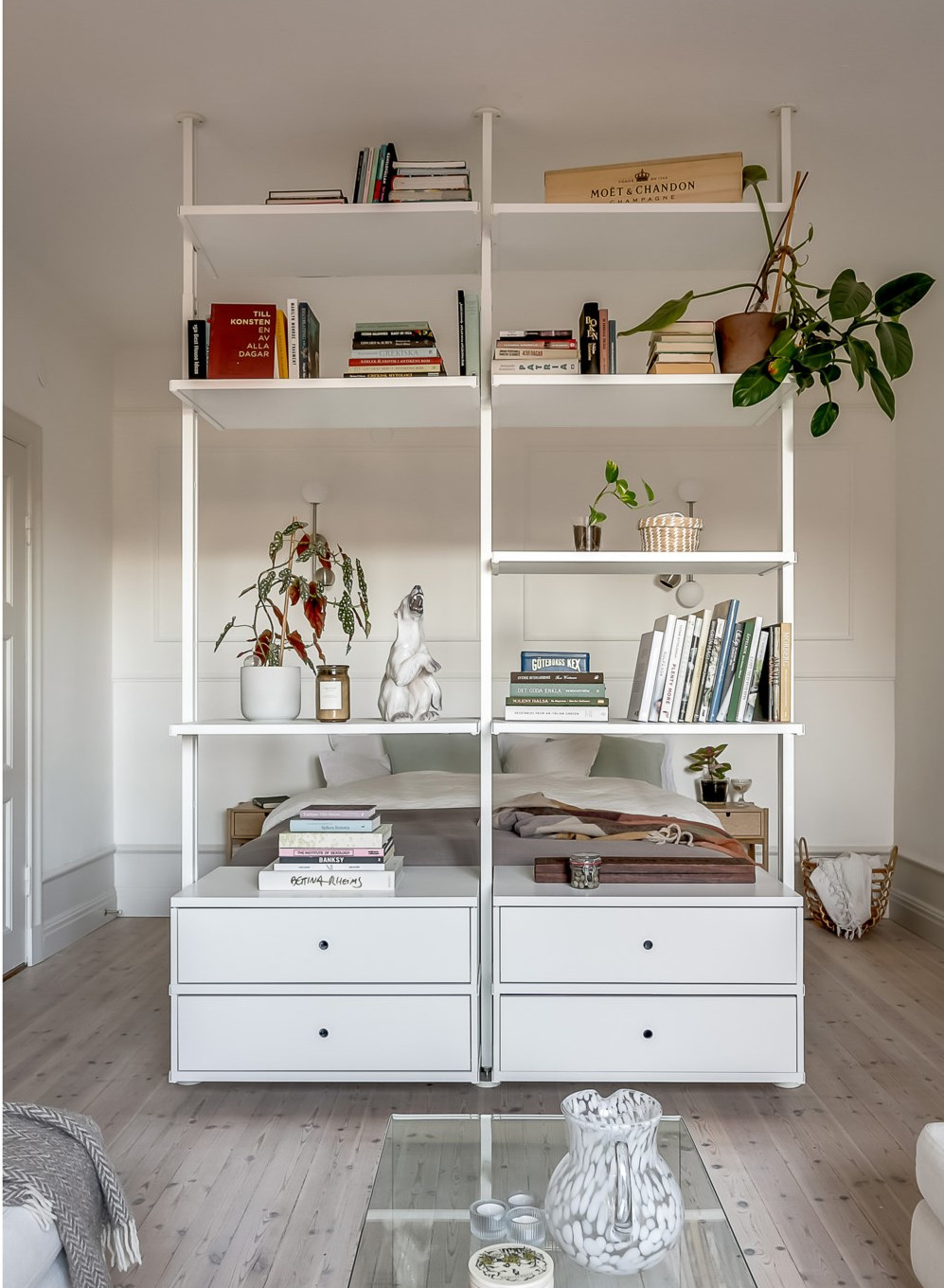 studio 54m2 avec espace chambre crée par meuble Elvarli IKEA