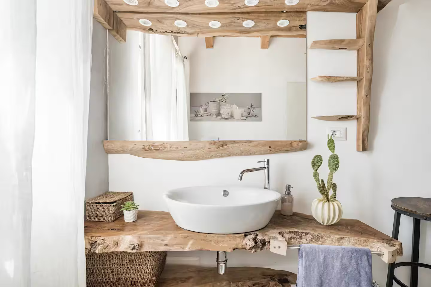 salle de bain décoration néo rustique et naturelle salle de bain décoration néo rustique et naturelle