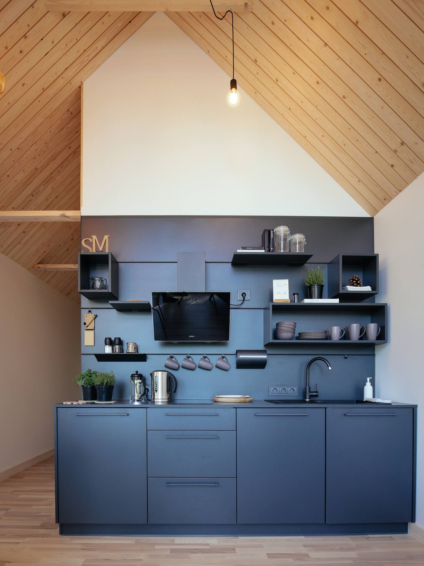 petite cuisine design grise