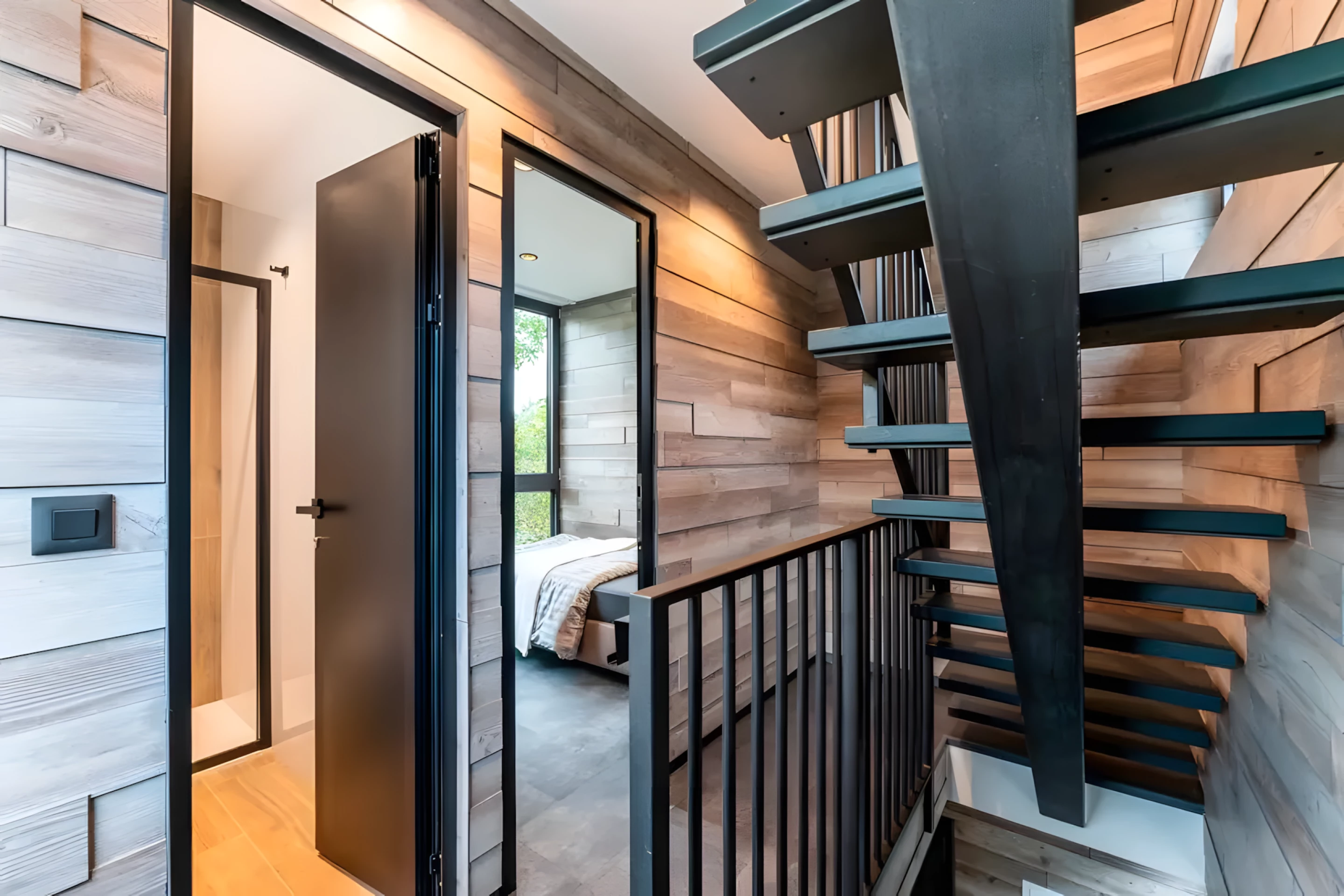 escalier design acier