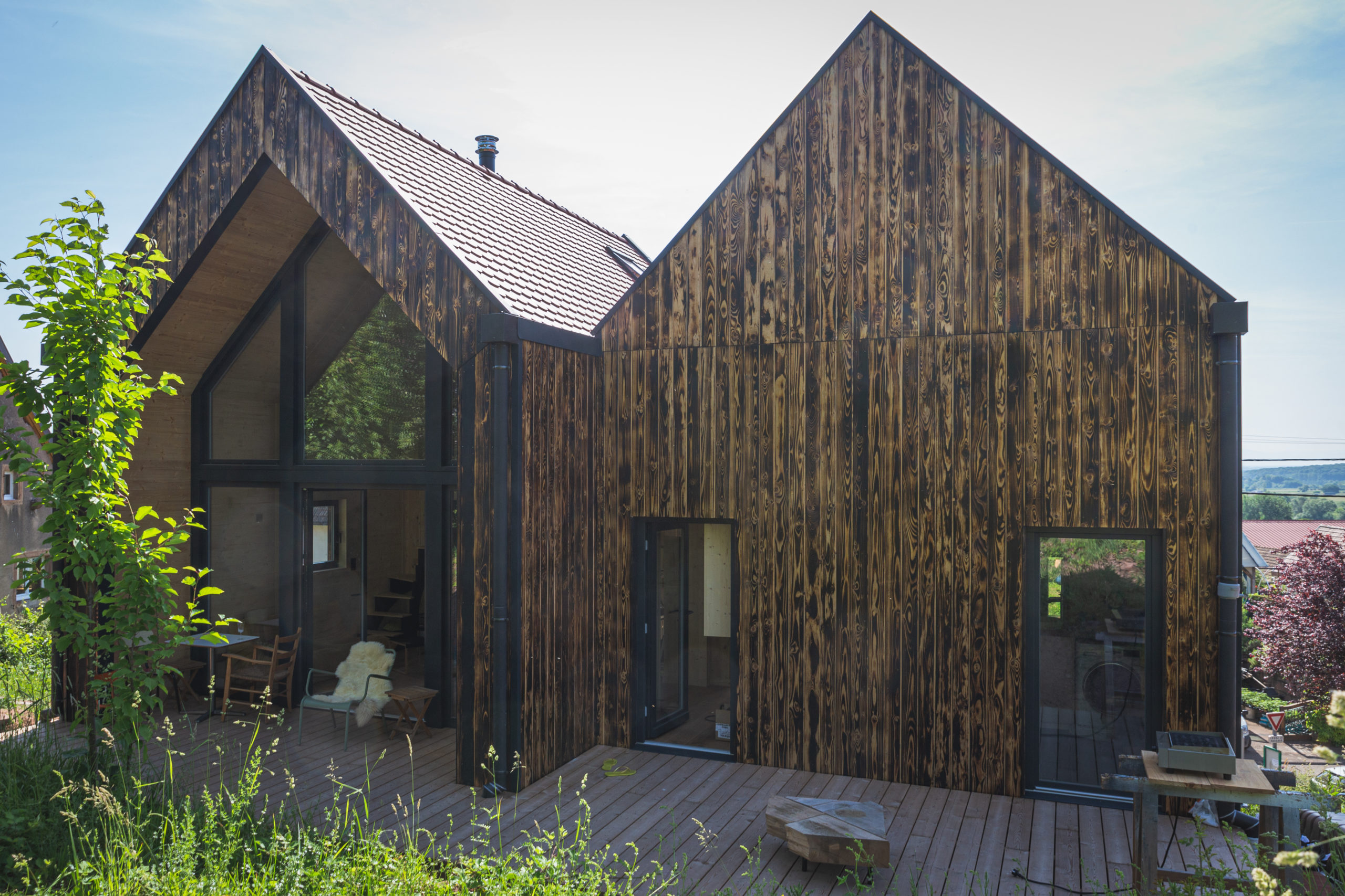 deux petites maisons 40m2 préfabriquée en Alsace par ÜTE deux petites maisons 40m2 préfabriquée en Alsace par ÜTE