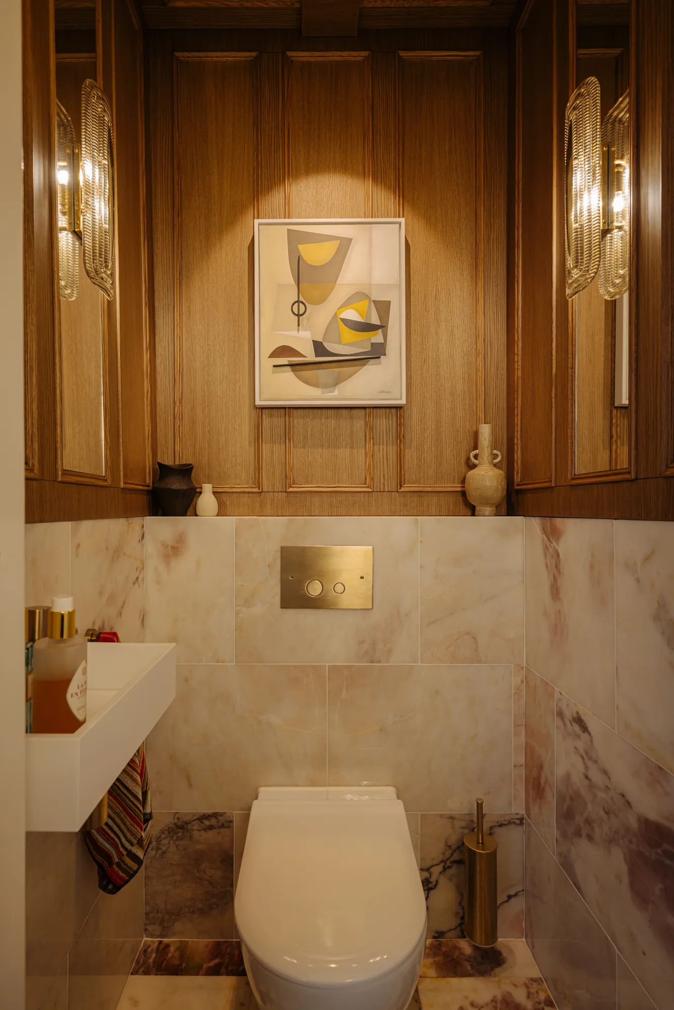 toilettes décoration classique chic