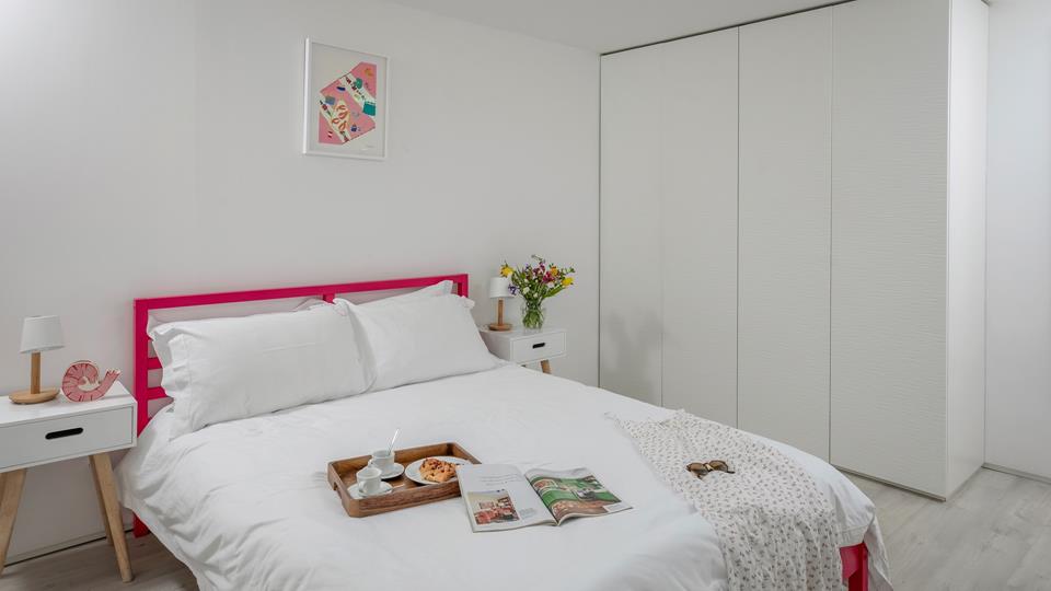 chambre décoration contemporaine The Pink House Cornouailles chambre décoration contemporaine The Pink House Cornouailles