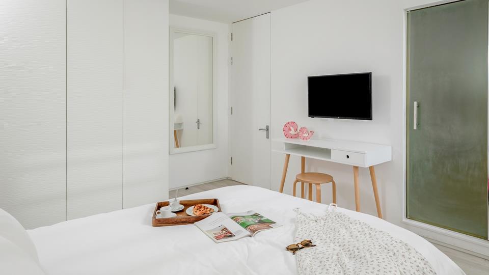 chambre décoration contemporaine The Pink House Cornouailles chambre décoration contemporaine The Pink House Cornouailles