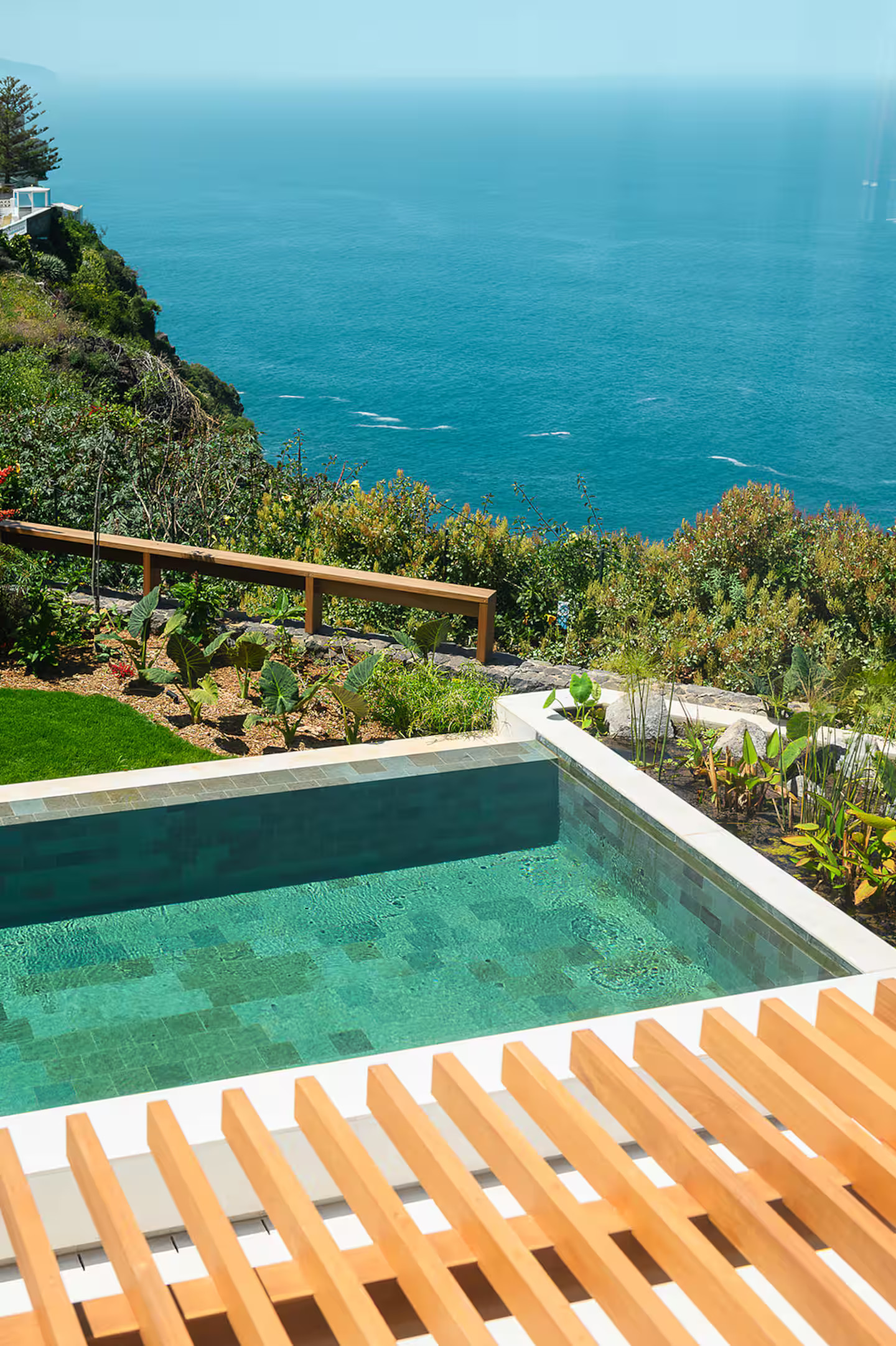 terrasse maison contemporaine avec piscine et vue mer Tenerife terrasse maison contemporaine avec piscine et vue mer Tenerife
