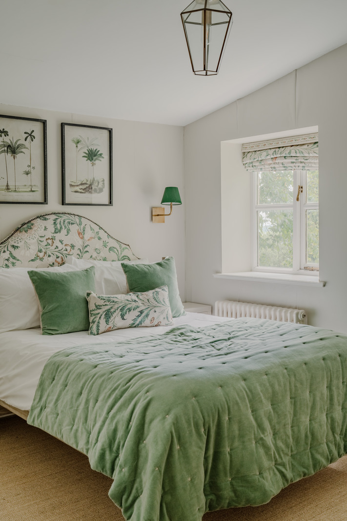 chambre verte décoration classique chic