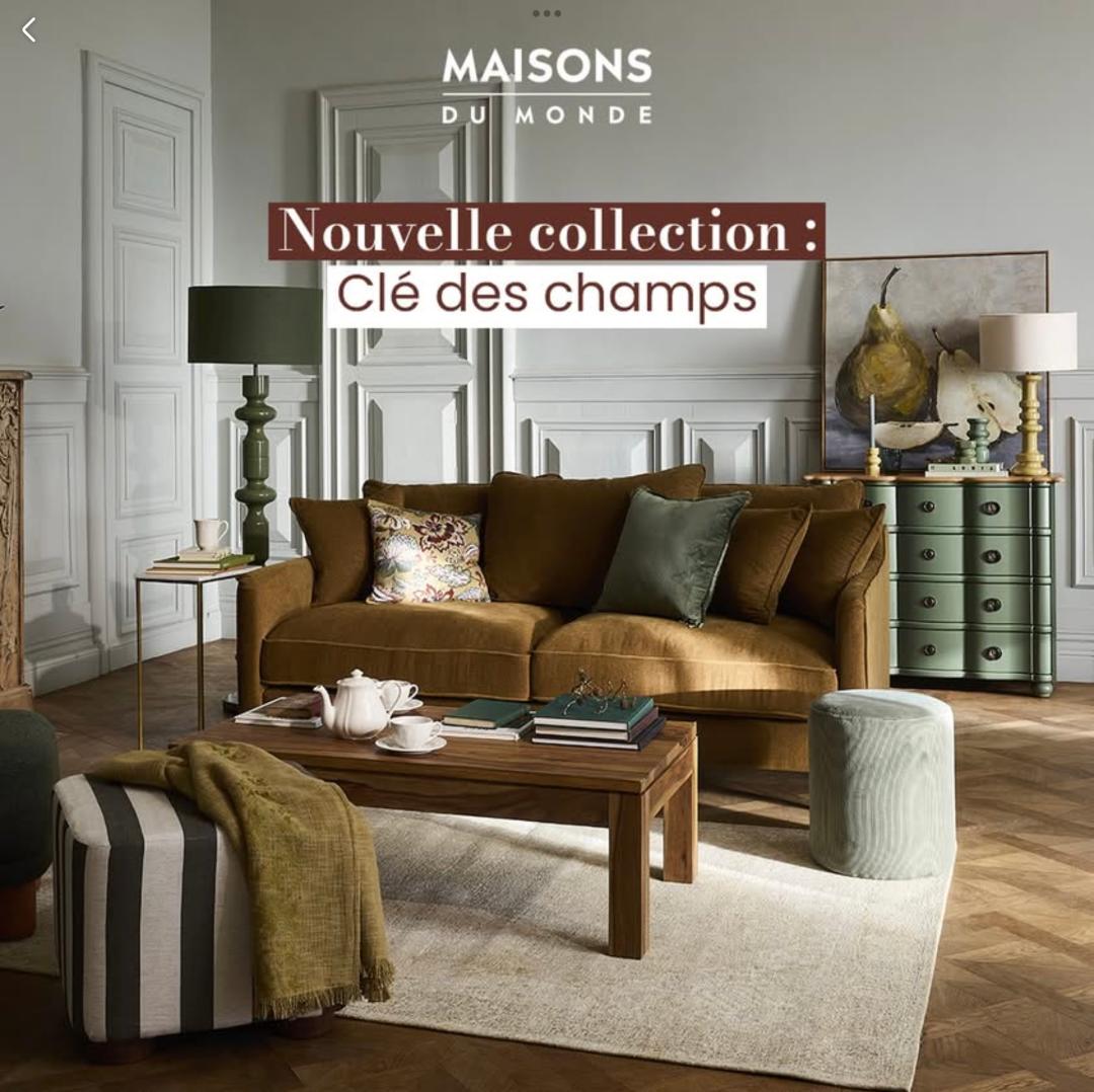 collection Maisons du Monde La clé des champs automne 2025 collection Maisons du Monde La clé des champs automne 2025
