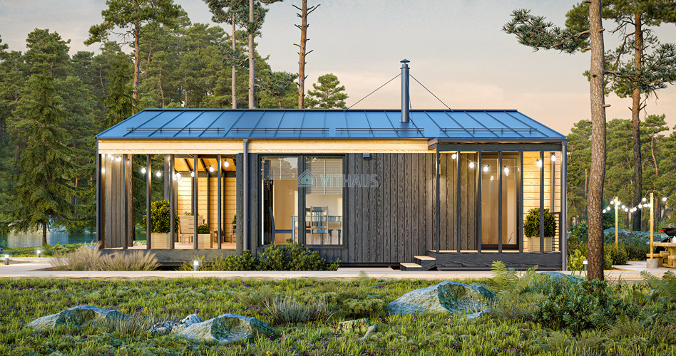 petite maison préfabriquée de 50m2 KOSHAUS VITHAUS petite maison préfabriquée de 50m2 KOSHAUS VITHAUS