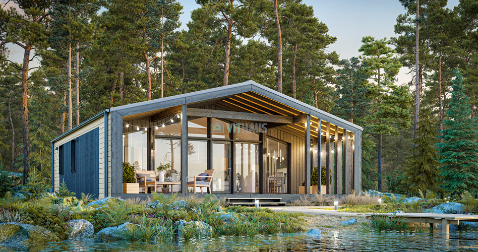 petite maison préfabriquée de 50m2 KOSHAUS VITHAUS petite maison préfabriquée de 50m2 KOSHAUS VITHAUS