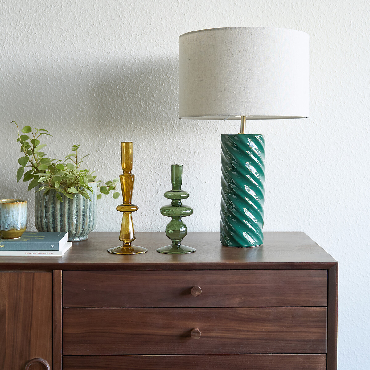 lampe verte céramique