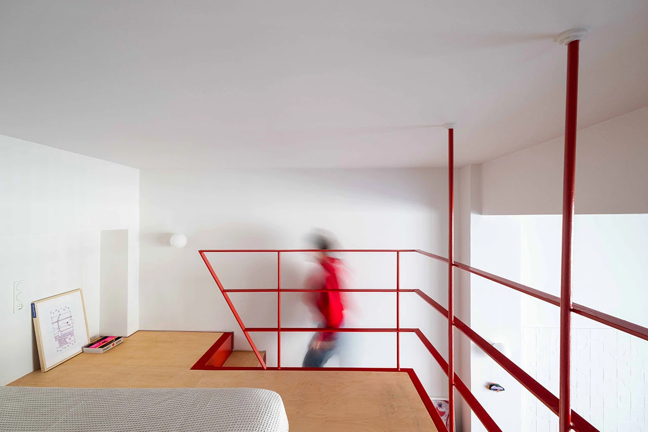 chambre sur mezzanine acier rouge chambre sur mezzanine acier rouge