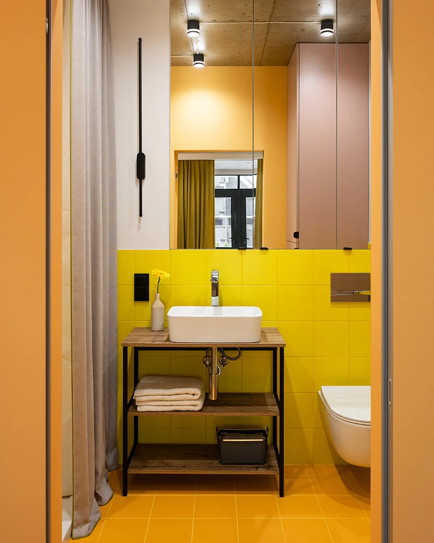 salle de bain petit appartement décoration design et colorée salle de bain petit appartement décoration design et colorée