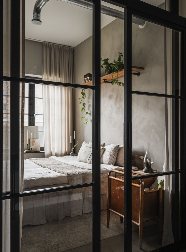 chambre derrière verrière