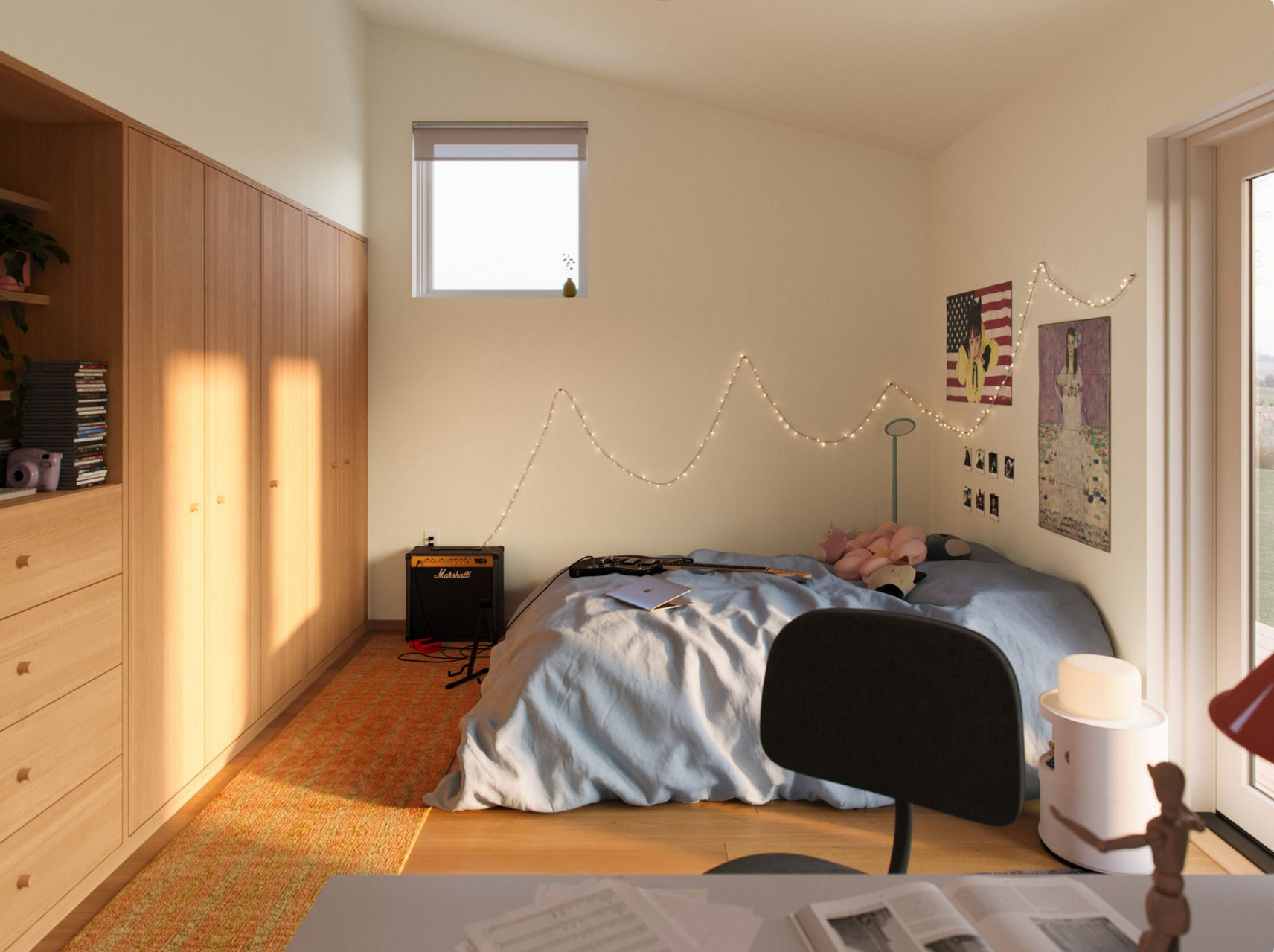 chambre maison préfabriquée de 90m2 Samara chambre maison préfabriquée de 90m2 Samara