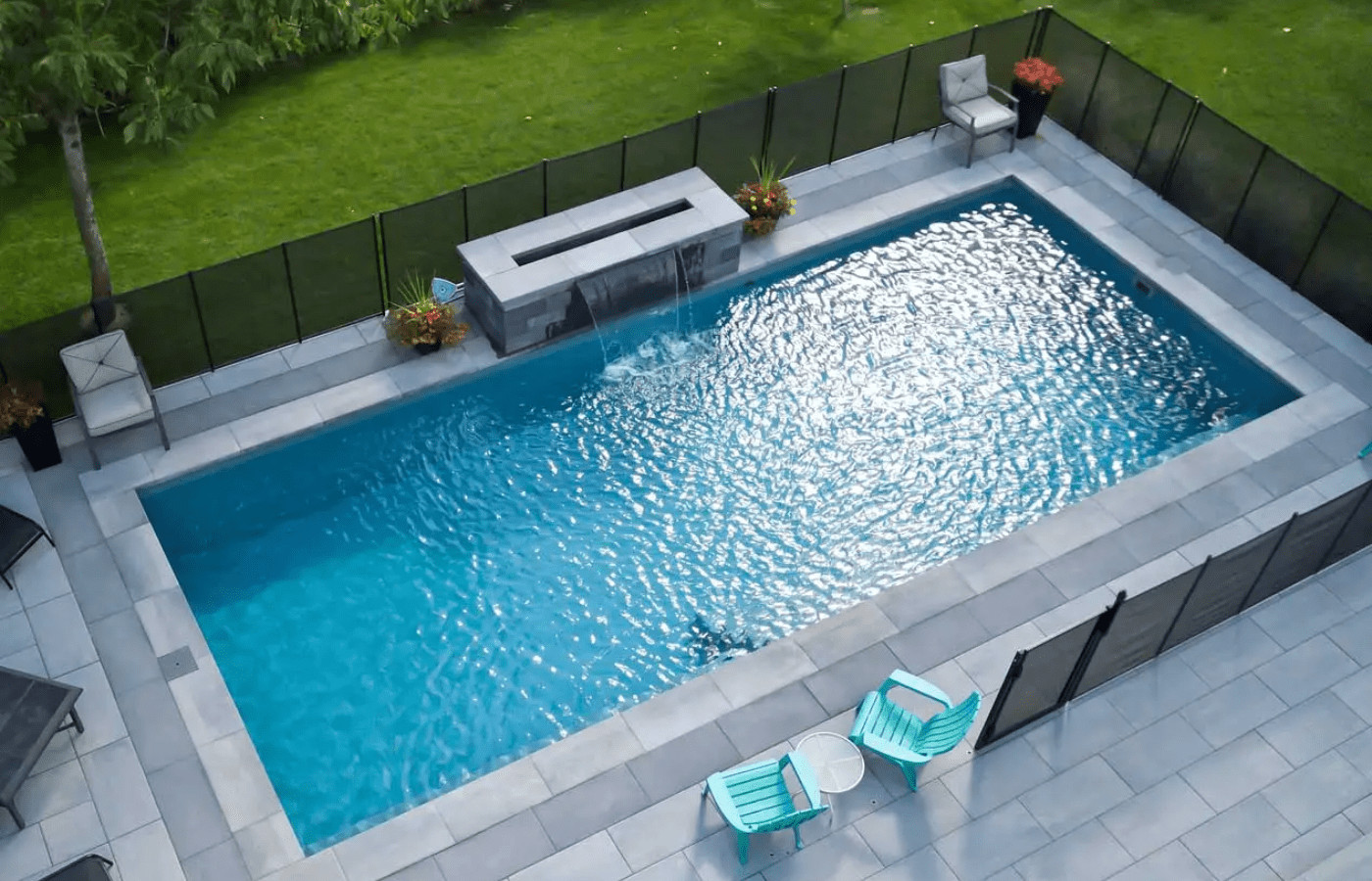 jardin avec piscine en blocs de polystyrène jardin avec piscine en blocs de polystyrène