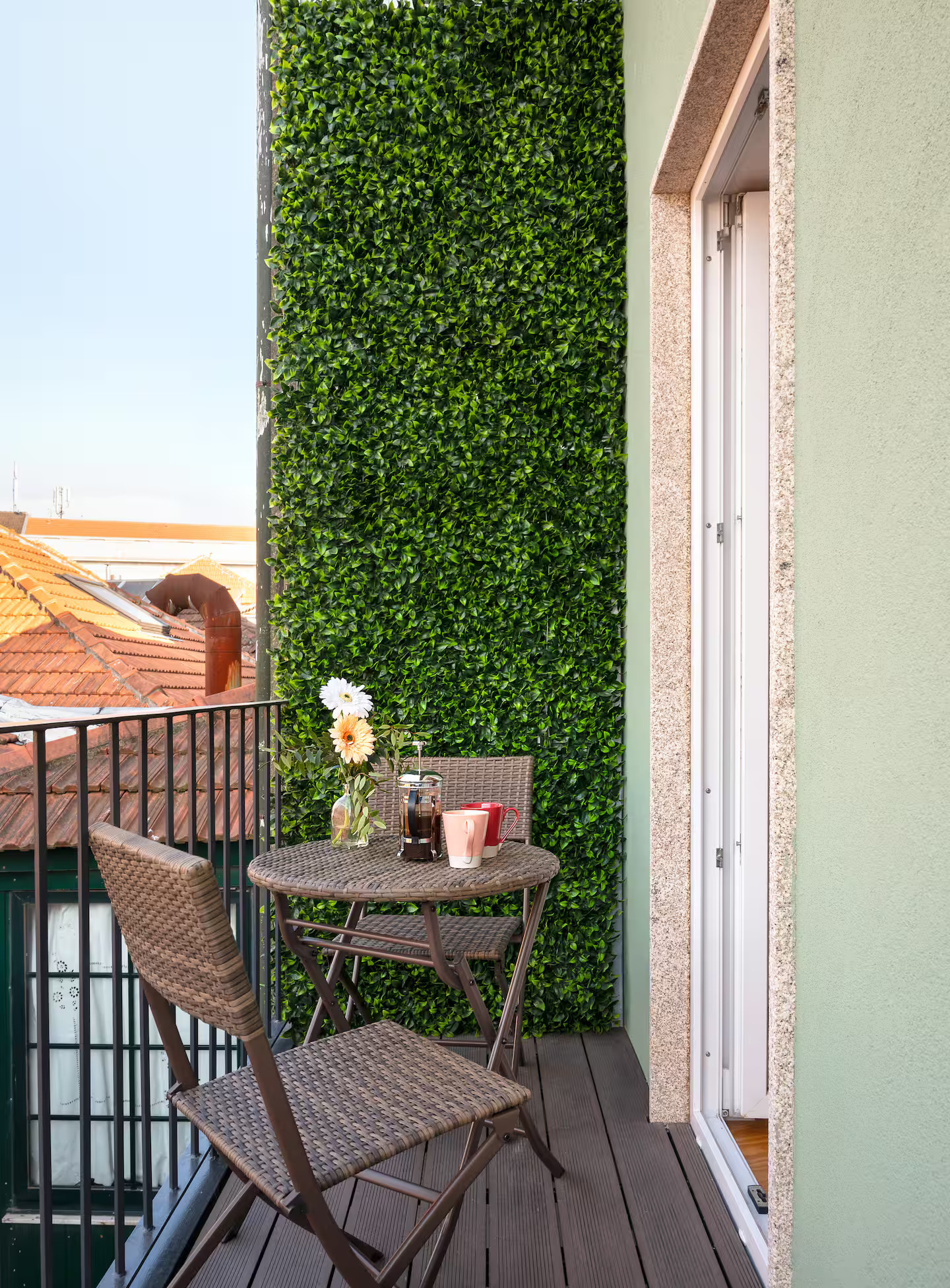 balcon Jasmine Loft Porto mur végétal artificiel balcon Jasmine Loft Porto mur végétal artificiel