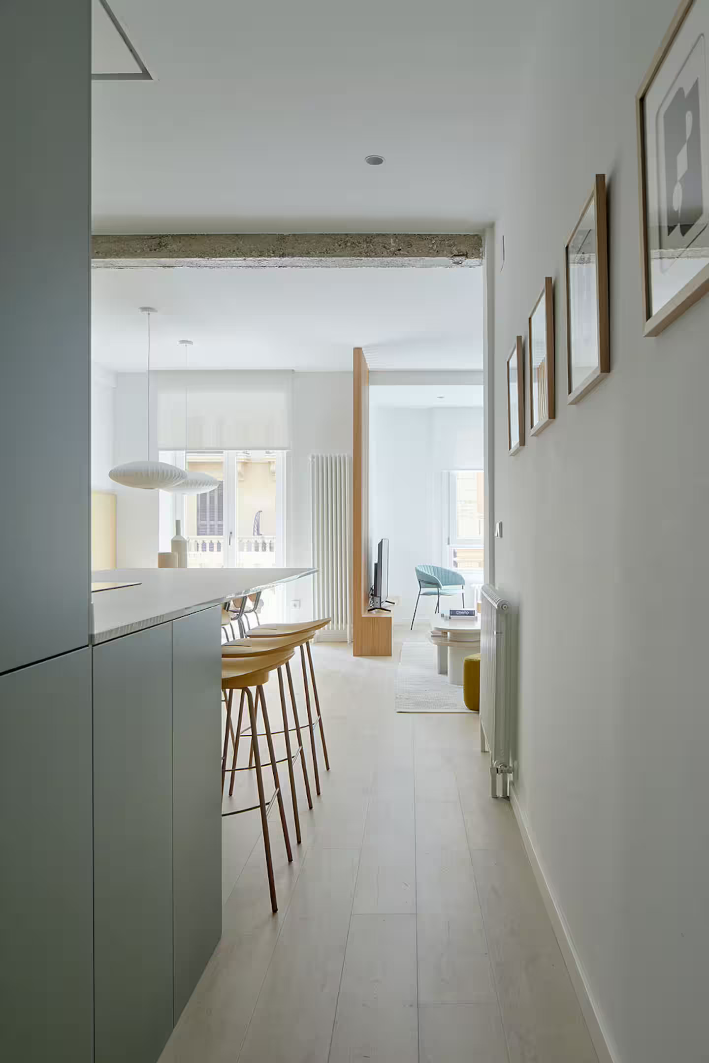 cuisine ouverte et salle à manger appartement à l cuisine ouverte et salle à manger appartement à l'esprit surf décoration design