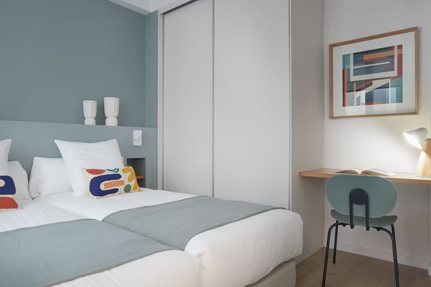 chambre déccoration contemporaine bleue chambre déccoration contemporaine bleue