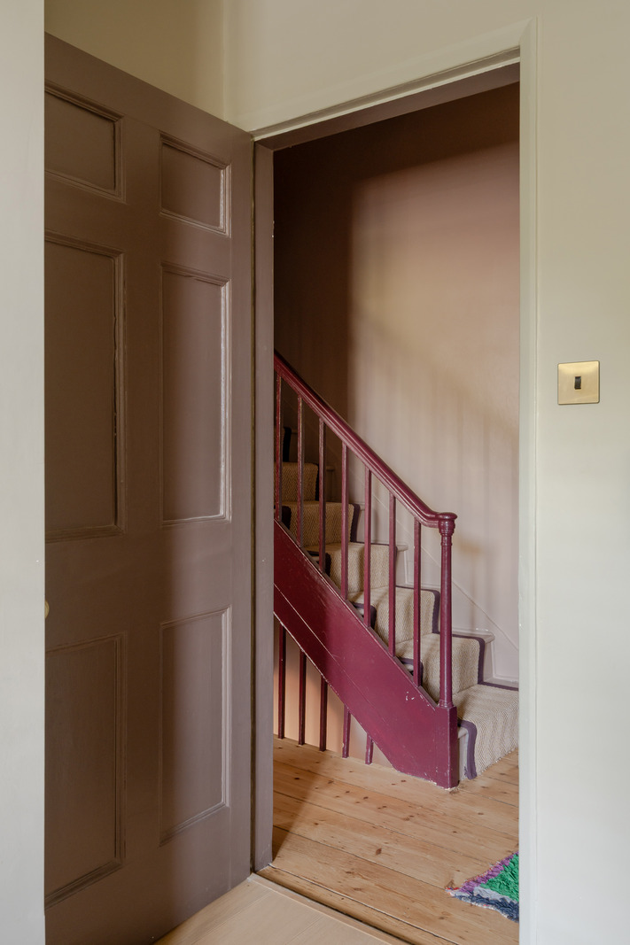 escalier bois bordeaux charmante maison géorgienne du 19e siècle
