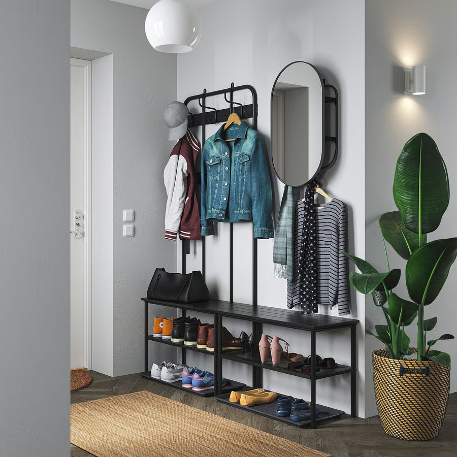 vestiaire d vestiaire d'entrée IKEA aménagement logement étudiant
