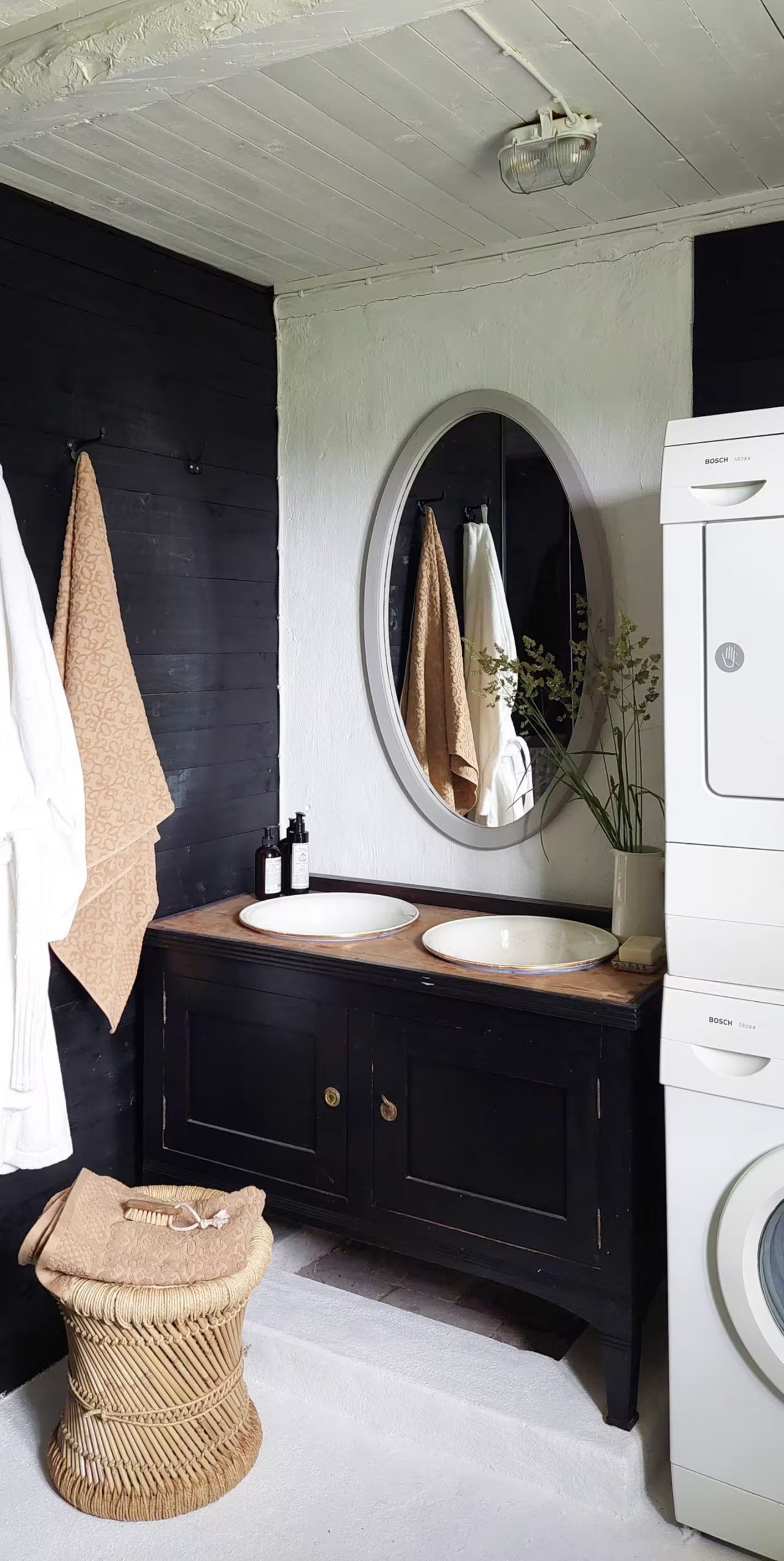 salle de bain décoration campagne