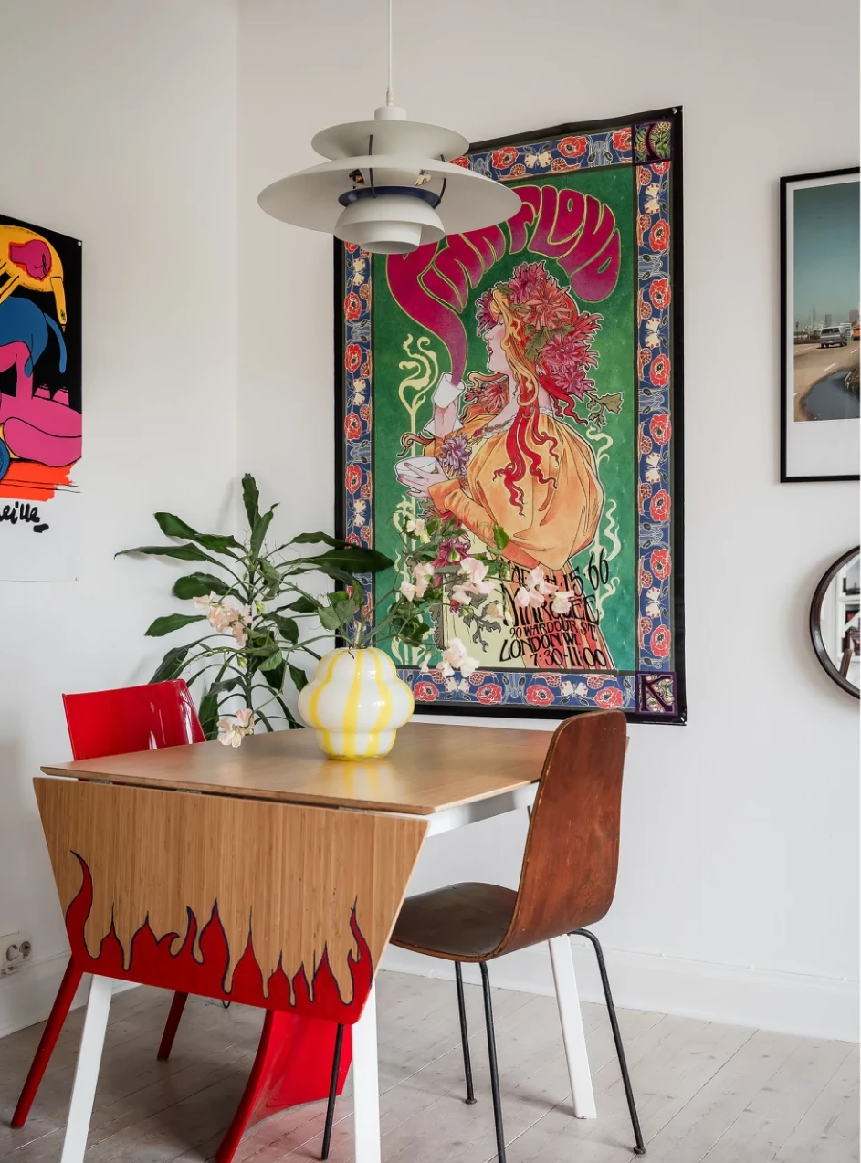 salle à manger décoration éclectique et vintage deux-pièces 39m2 salle à manger décoration éclectique et vintage deux-pièces 39m2