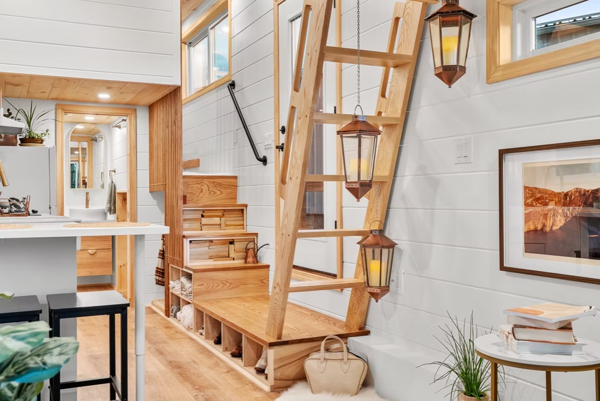 escalier pour mezzanine tiny house 29m2 escalier pour mezzanine tiny house 29m2
