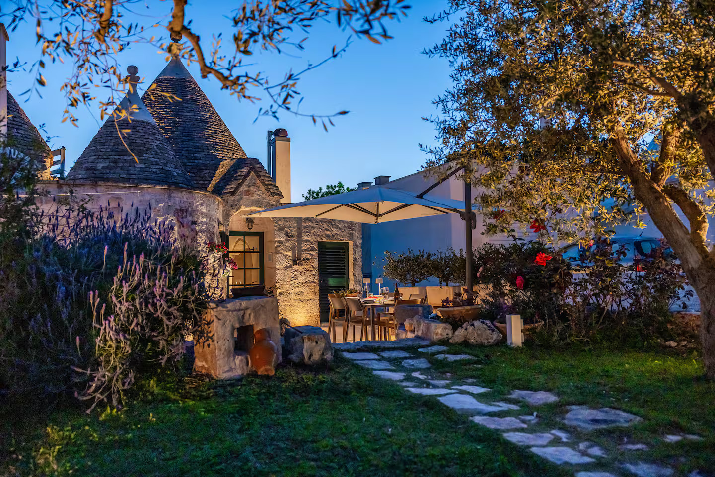 trullo Pouilles vue nuit trullo Pouilles vue nuit