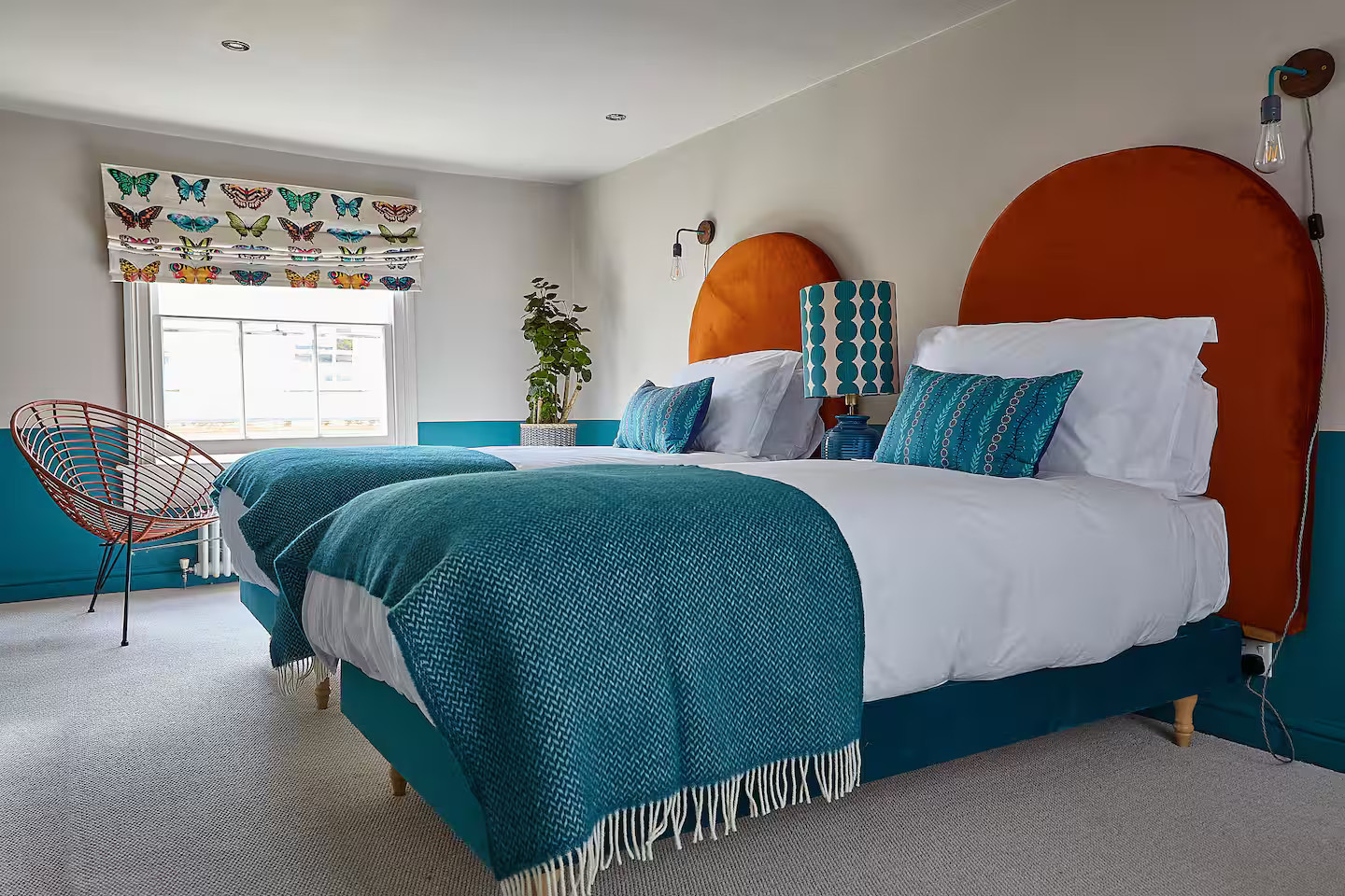 chambre bleue et orange chambre bleue et orange