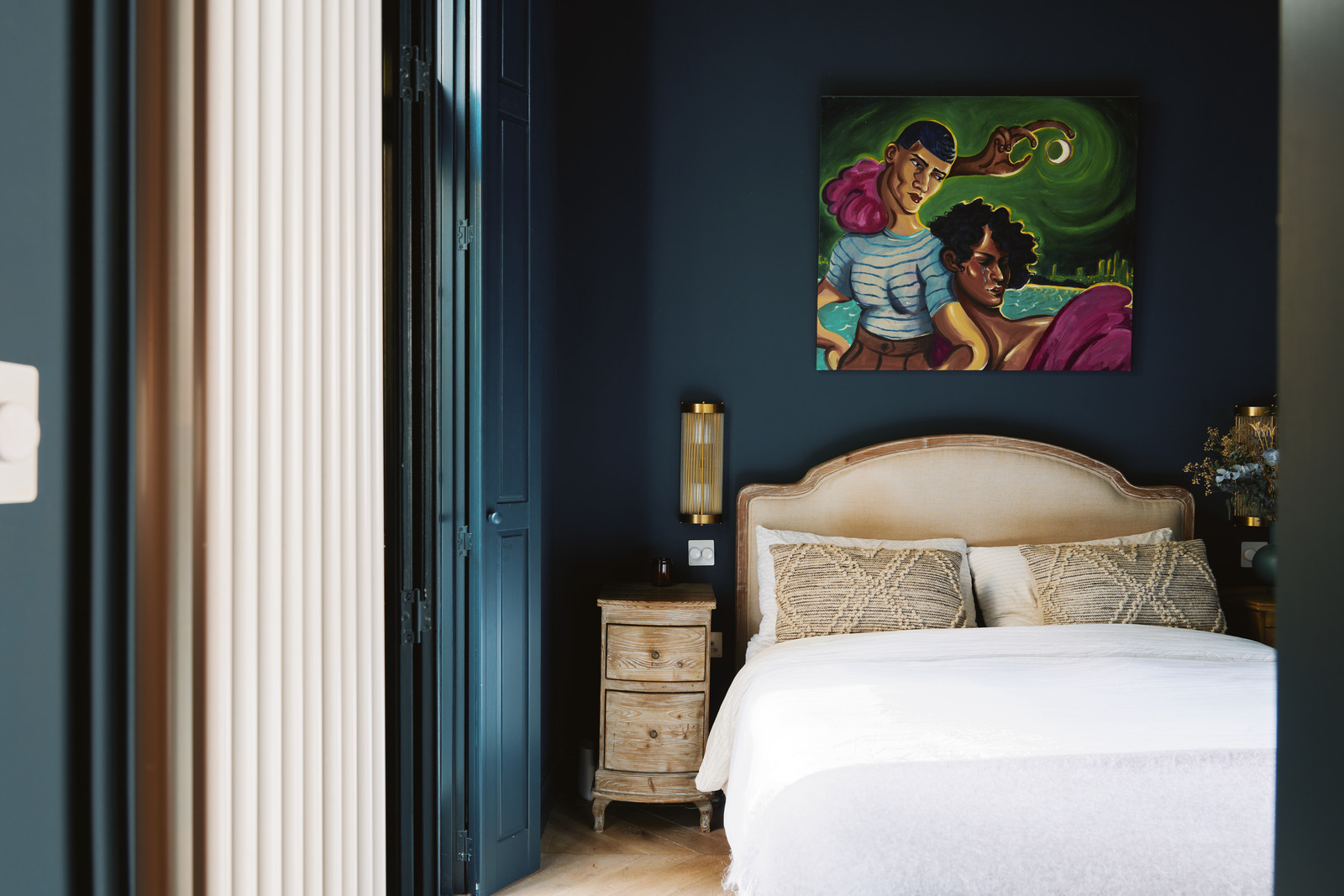chambre décoration classique chic murs et plafond bleus chambre décoration classique chic murs et plafond bleus