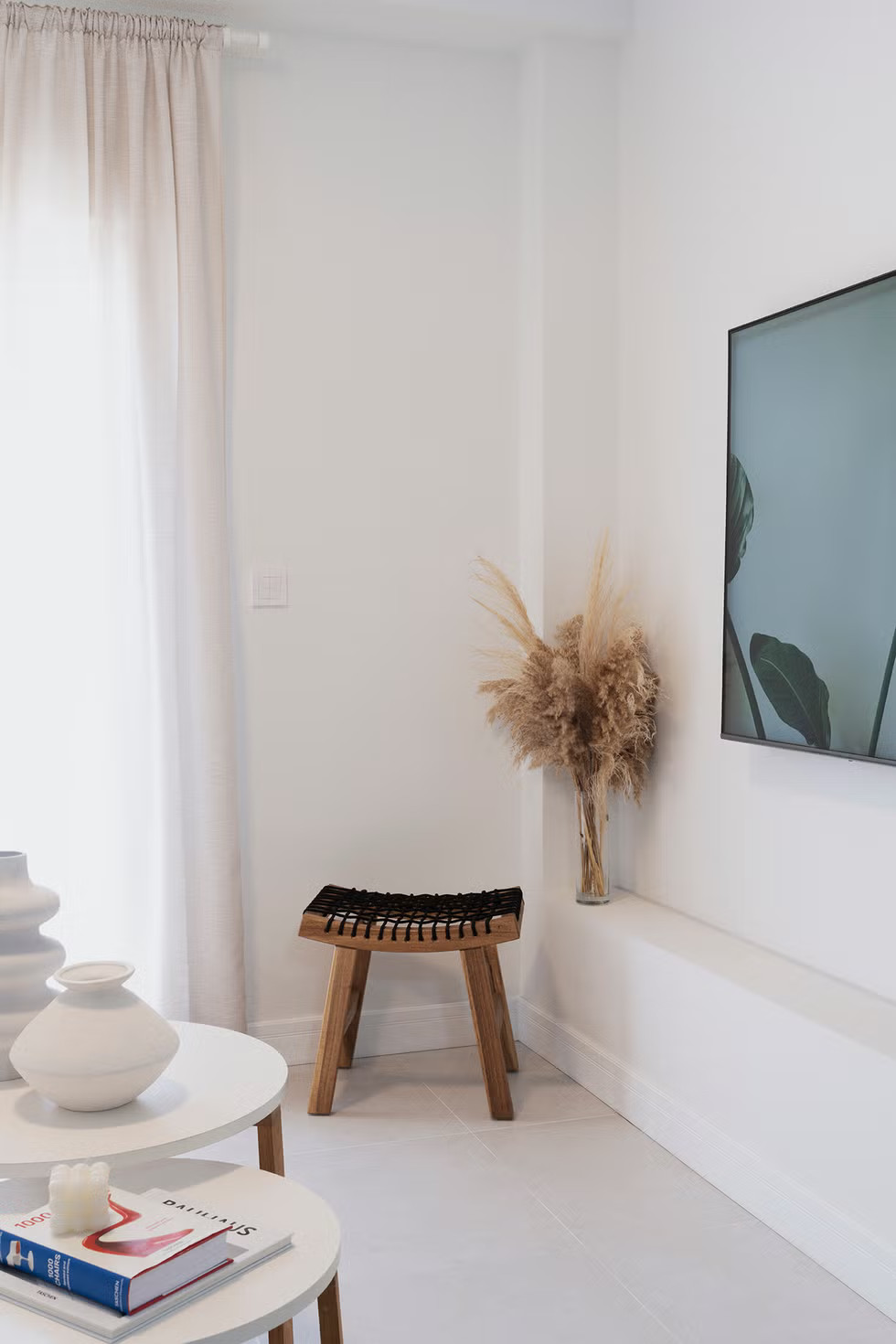 salon décoration contemporaine appartement 70m2