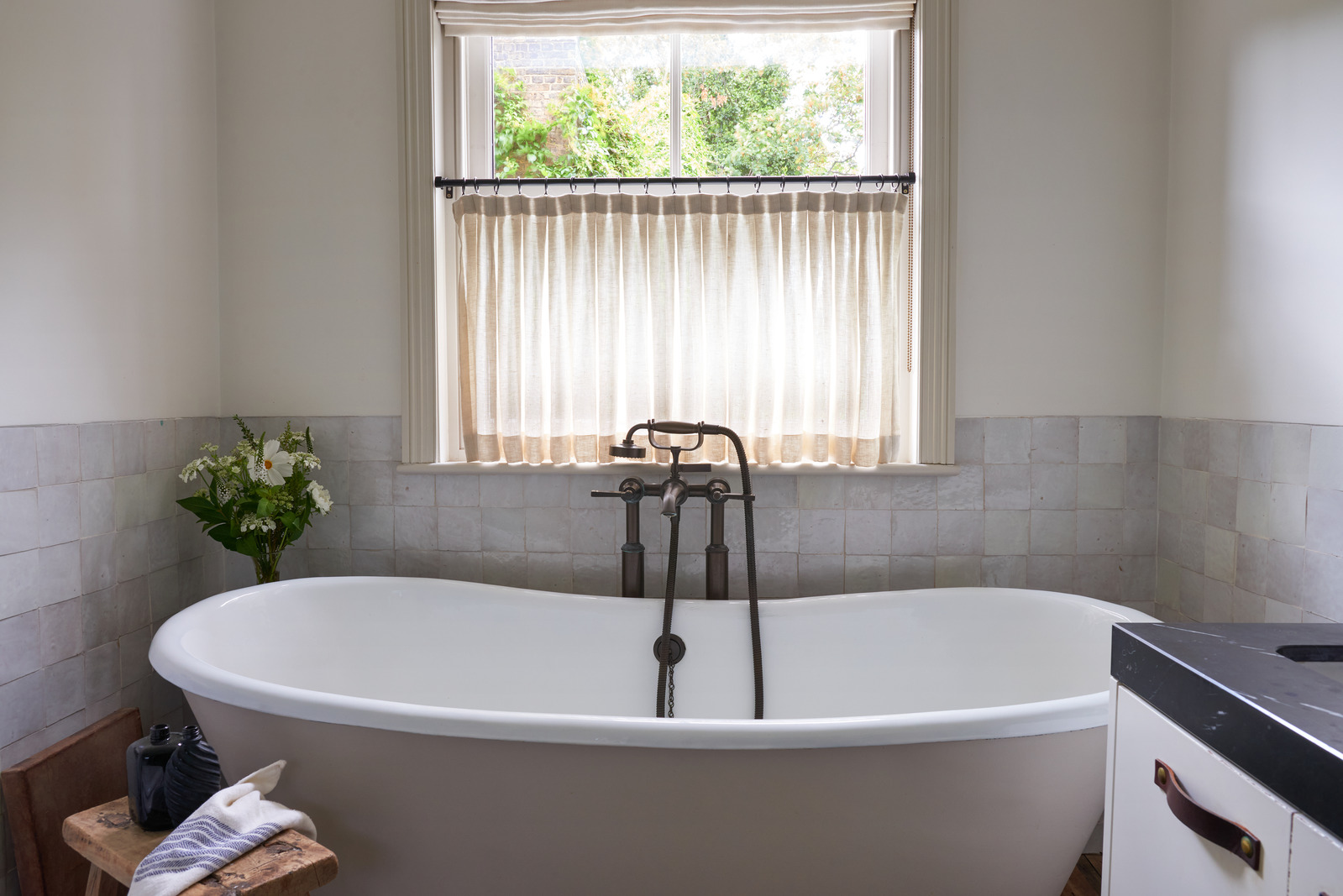 salle de bain rétro avec fenêtre salle de bain rétro avec fenêtre