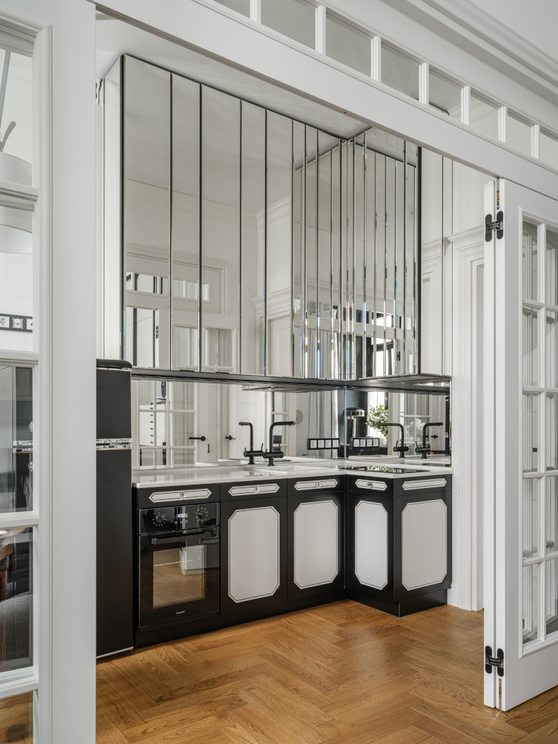 cuisine noire et blanche style Chanel cuisine noire et blanche style Chanel