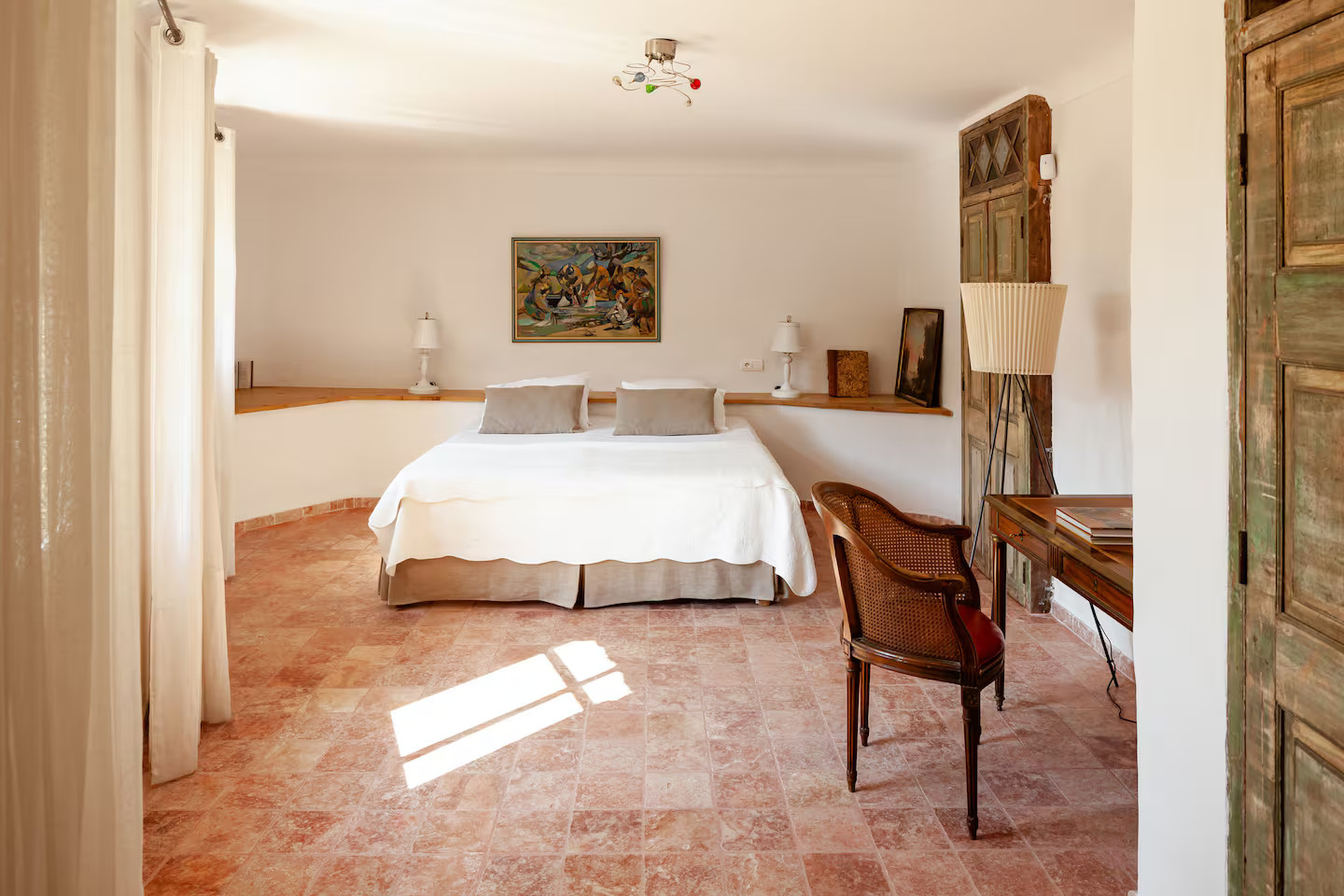 chambre décoration rustique chic La Bergerie Aix-en-Provence