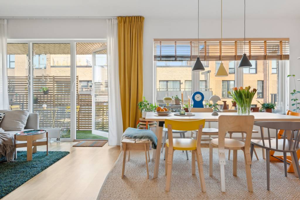 salle à manger décoration scandinave et colorée appartement 80m2 salle à manger décoration scandinave et colorée appartement 80m2