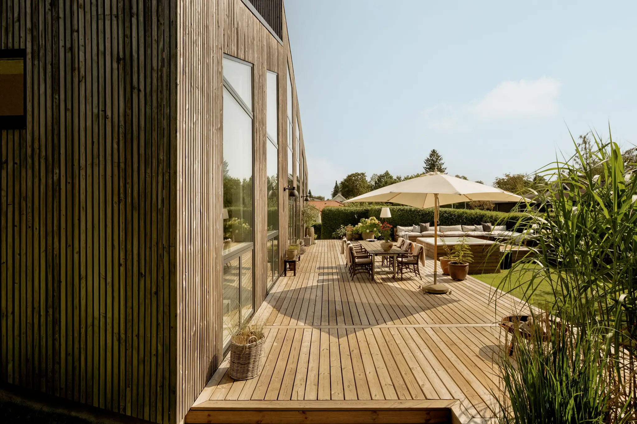 maison en bois avec terrasse bois