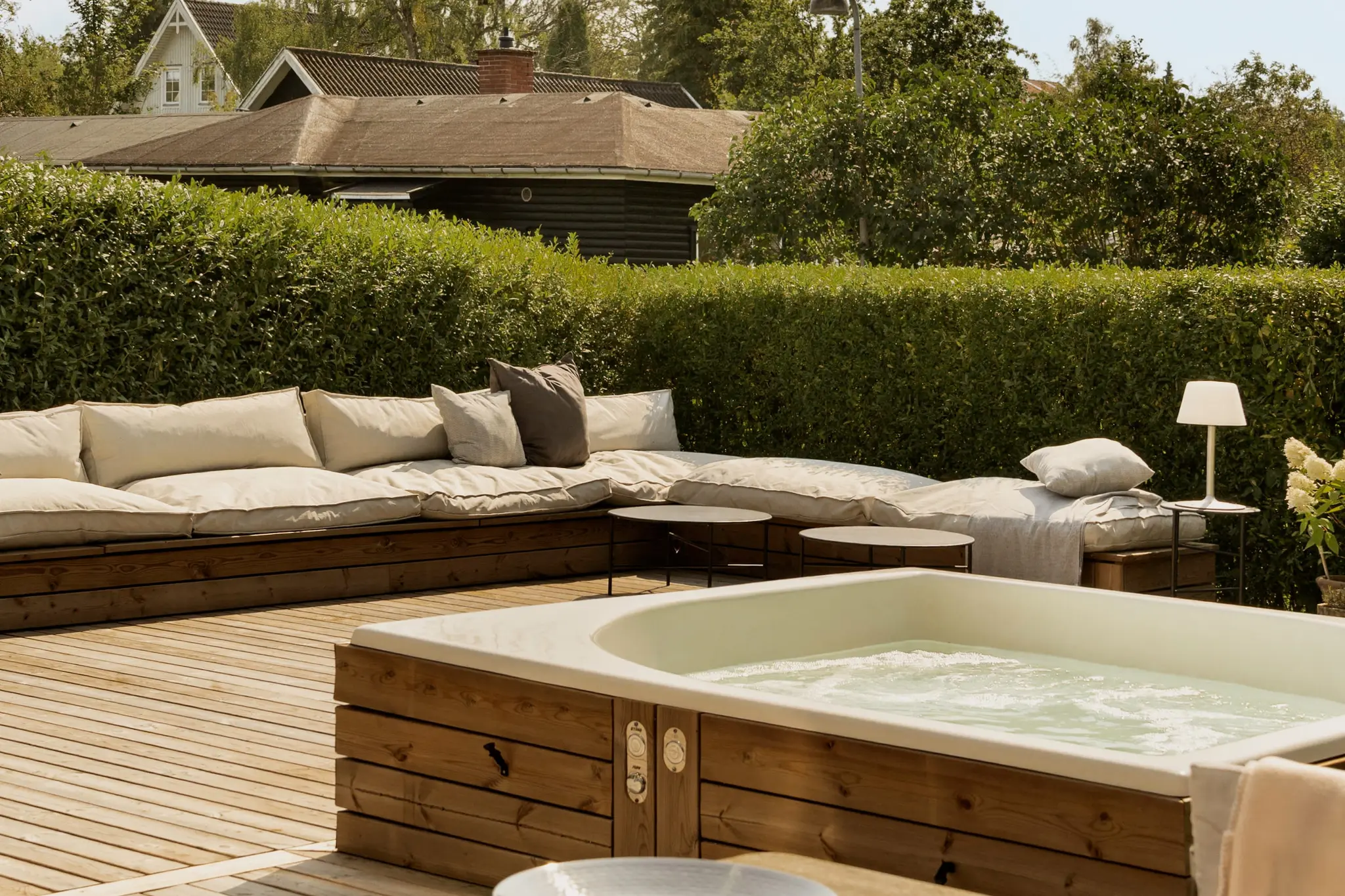 terrasse avec spa