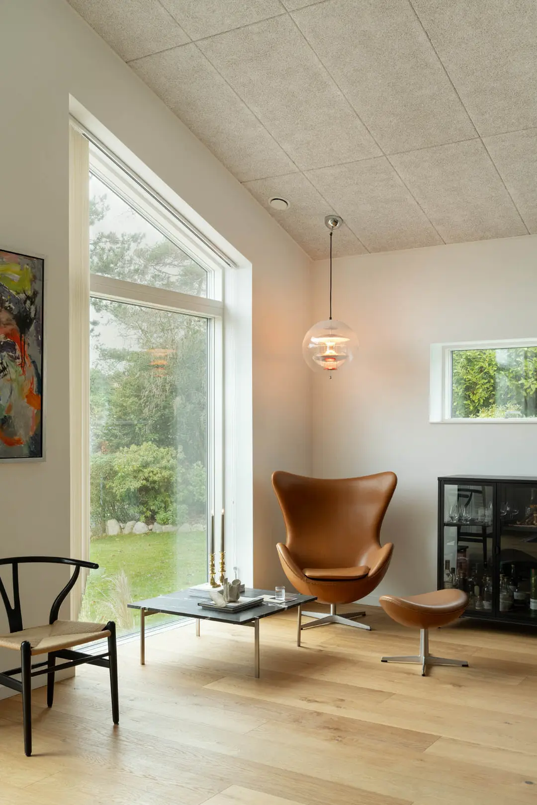 salon design scandinave maison en bois