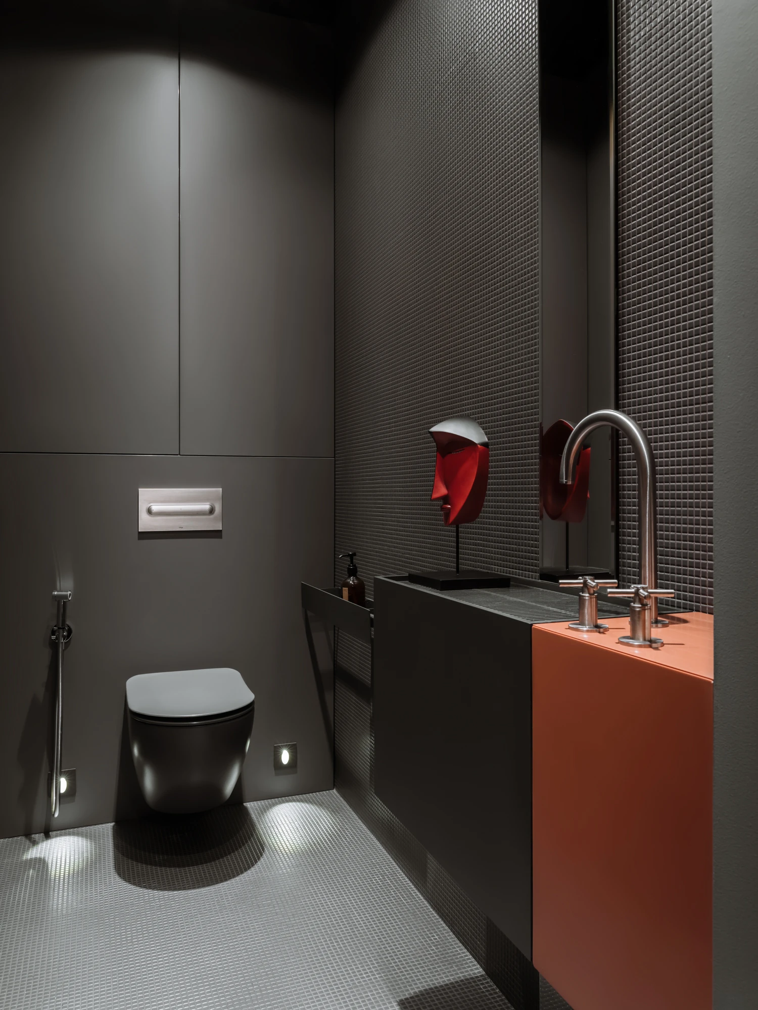 toilettes design avec lave-mains
