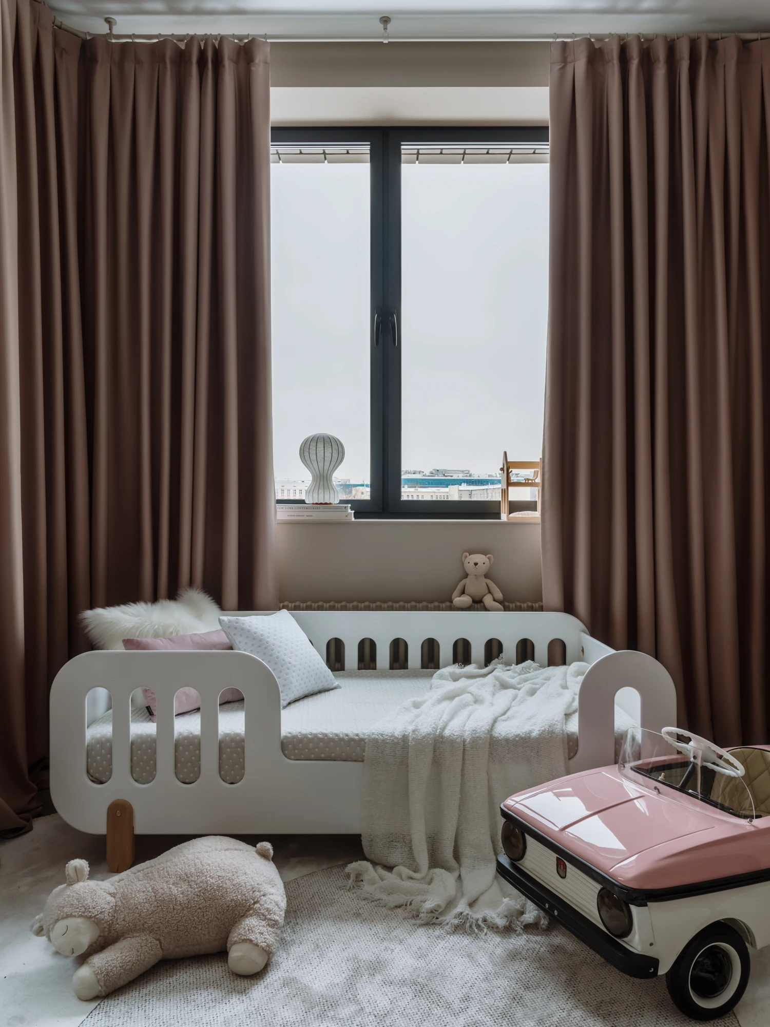 chambre petite fille sable et rose